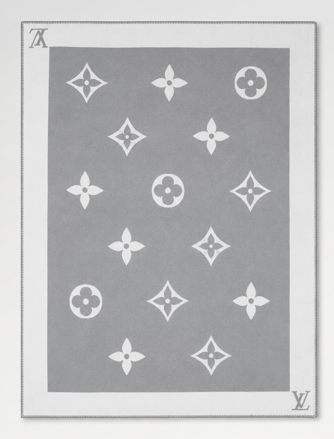PLAID MONOGRAM GRAY