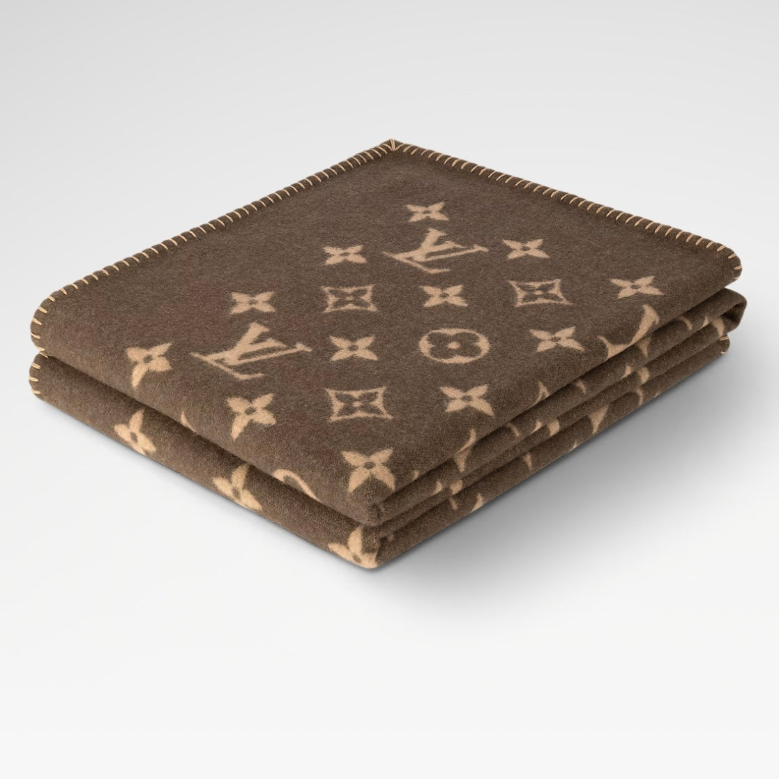 PLAID MONOGRAM Brown