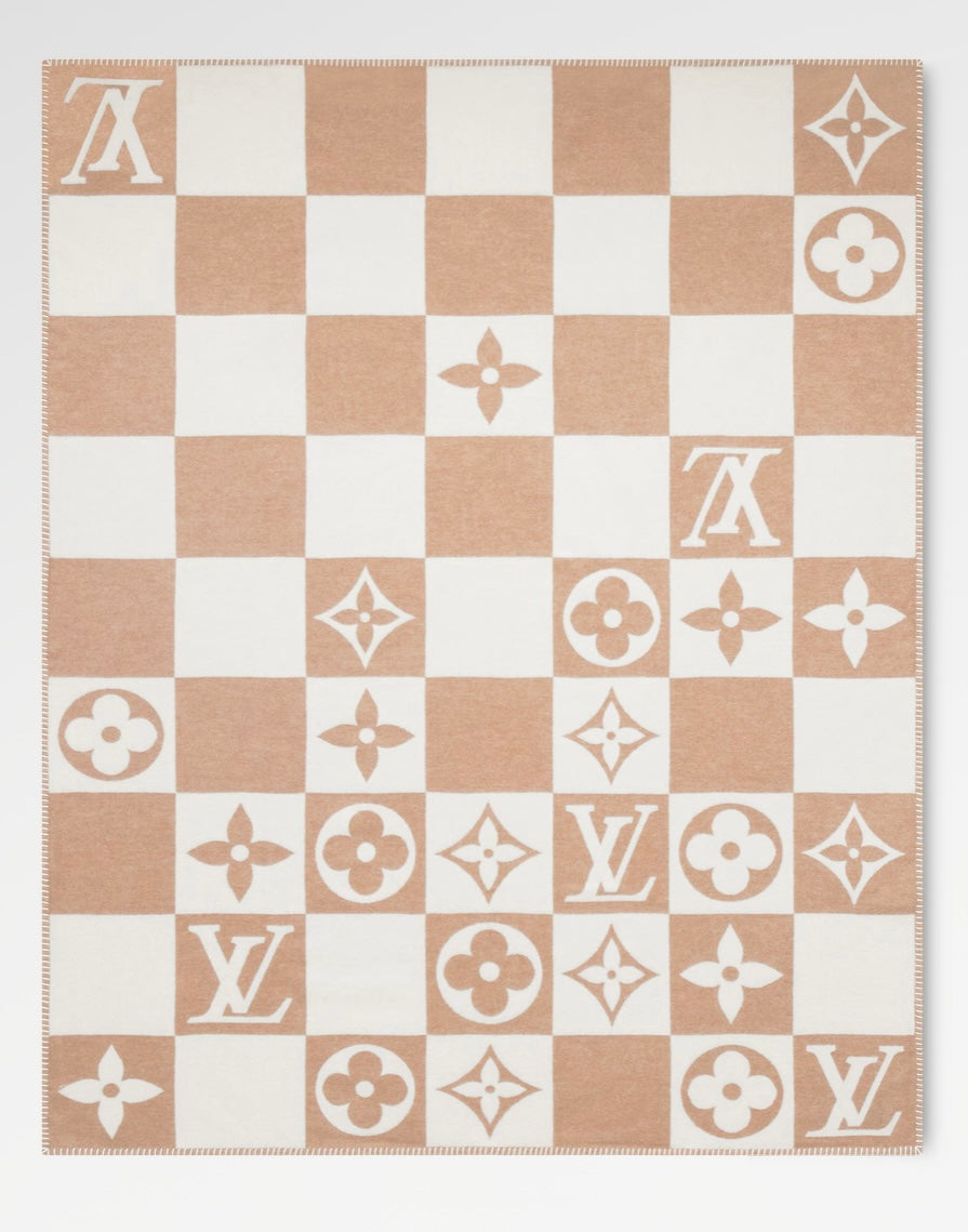 BLANKET MONOGRAM Beige