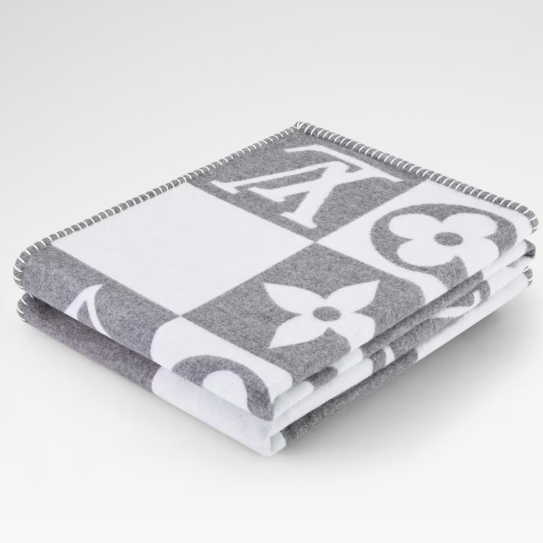 BLANKET MONOGRAM Gray