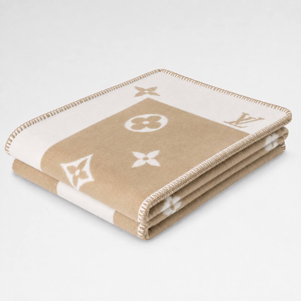 PLAID MONOGRAM BEIGE