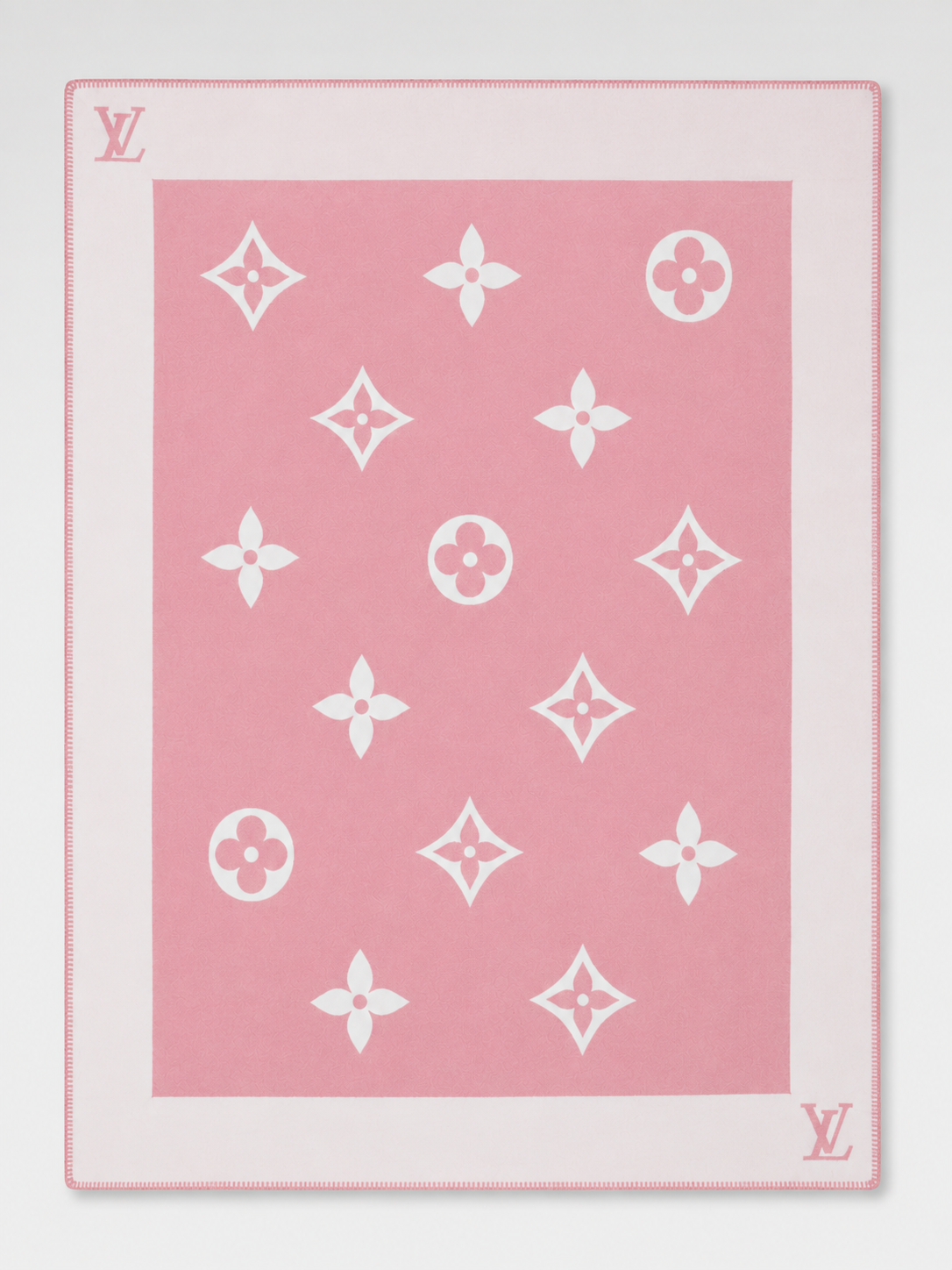 PLAID MONOGRAM ROSE