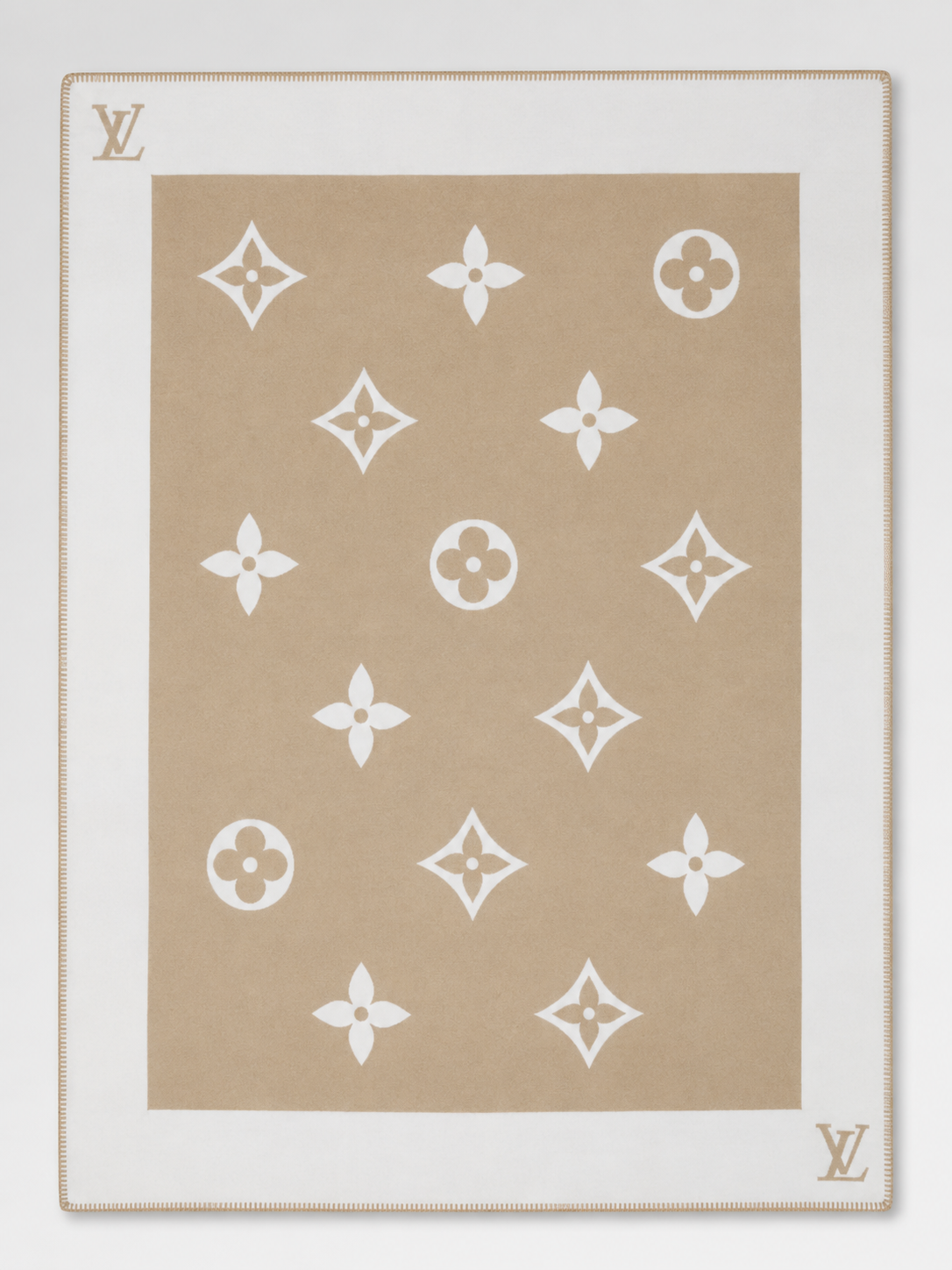 PLAID MONOGRAM BEIGE