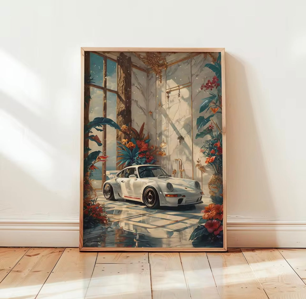 Porsche 911 Wall art RWB