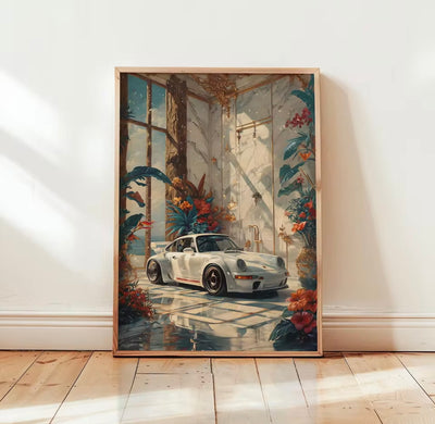 Porsche 911 Wall art RWB