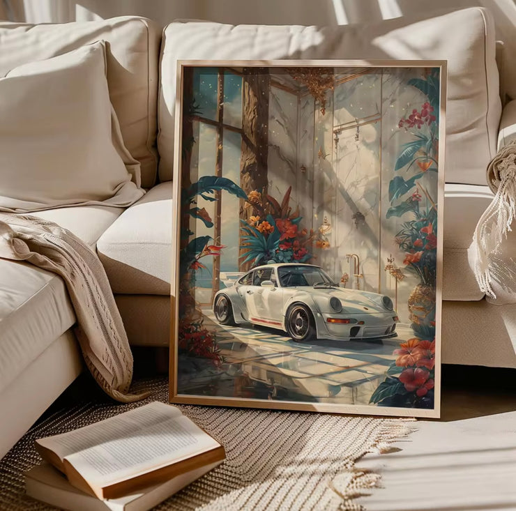 Porsche 911 Wall art RWB