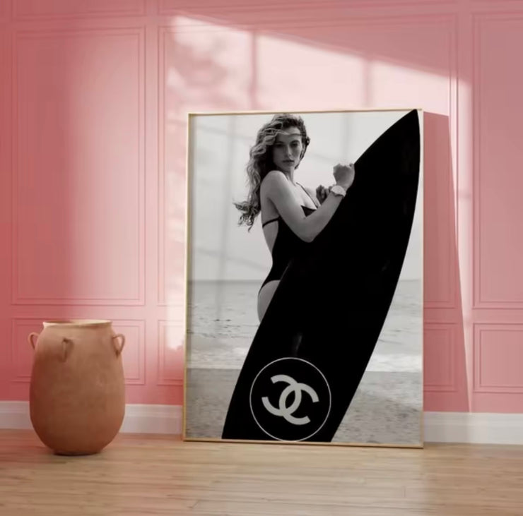 Ch*nel Saint Tropez Canvas