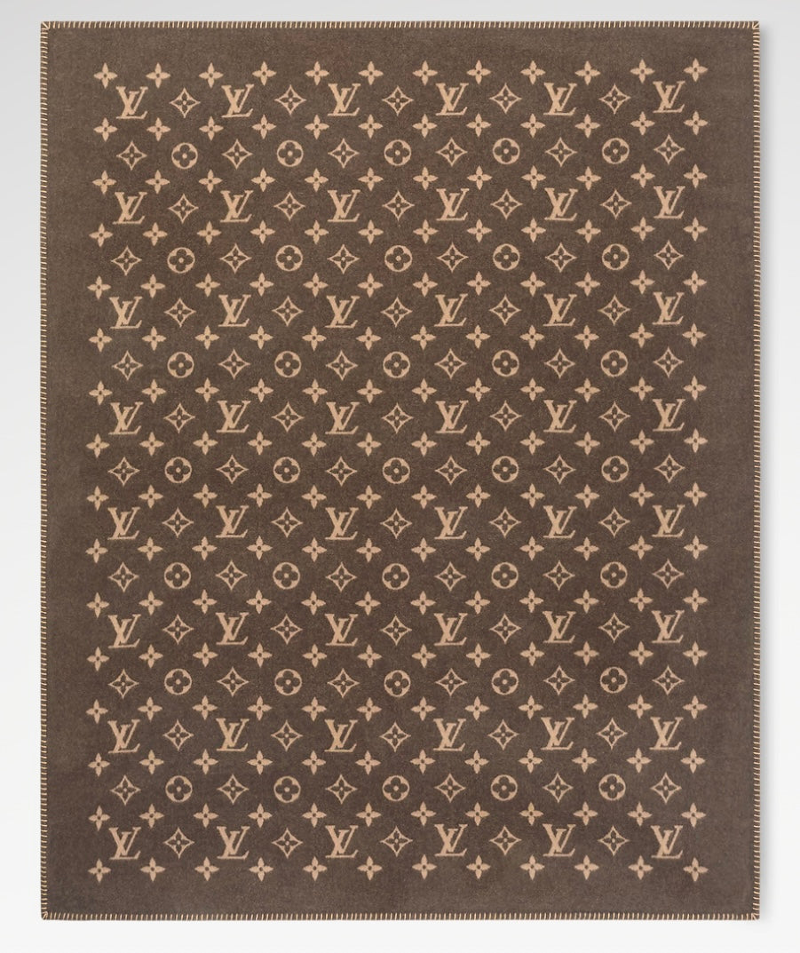 PLAID MONOGRAM Brown