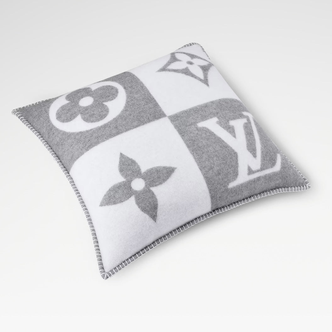 PILLOW CHECKMATE Gray