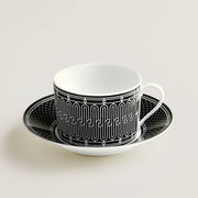 Taza de té y vajilla Hermes Mosaique Au 24